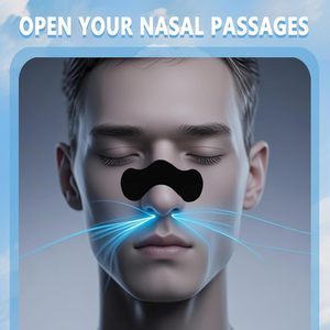 Bandes nasales anti-ronflement (60 unités) – Débloque les voies respiratoires, améliore le sommeil, anti-ronflement, résistantes à la transpiration, patchs hautement adhésifs, doux pour la peau - Product Image 2