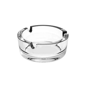 Cendrier en verre transparent rond personnalisé avec logo, impression sur mesure, vente chaude - Product Image 2