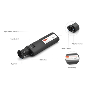Microscopio de inspección de fibra optica FCST221409 para mantenimiento de red FTTH con adaptador de 2,5mm y 1,25mm - Product Image 3