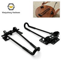 Pieds de support pliables en fer forgé robuste en forme de U pour meubles, accessoires pour bureaux d'ordinateur et tables basses