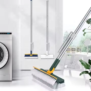 Làm Sạch Bàn Chải 3 Trong 1 Hộ Gia Đình Sàn Chà Bàn Chải Dài Xử Lý 180 ° Xoay Có Thể Tháo Rời Có Thể Điều Chỉnh Crevice Làm Sạch Bàn Chải - Product Image 1
