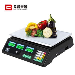 Bilancia elettronica 40kg scala di valutazione elettronica ha detto verdura e frutta piatto piatto - Product Image 1