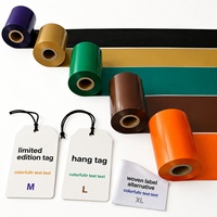 Cinta de Etiquetas de Transferencia Térmica de Resina Compatible con Zebra, Multicolor, 110 mm x 300 m, con Tamaños Personalizables para Impresión de Códigos de Barras