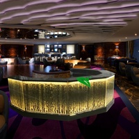 Meubles de bar lumineux à LED pour hôtels, restaurants et clubs, fontaine dansante murale, table de service, comptoir de réception