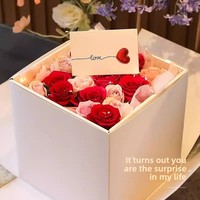 Boîte surprise explosive à fleurs et papillons volants pour la Saint-Valentin, cadeau d'anniversaire pour filles et garçons