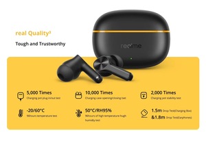 Realme Buds T200 Lite Auriculares TWS Blue-Tooth 5,4 Dual-Mic Al Cancelación de ruido de llamadas profundas Reproducción de 48 horas Auriculares intrauditivos - Product Image 5