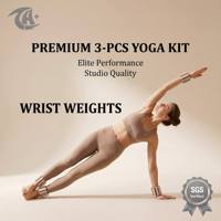 Kit d'accessoires de Pilates en gros pour femmes : poids de cheville, sliders, ballon de yoga, bande de résistance, cercle de yoga et anneau de Pilates