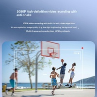 Lunettes Intelligentes V03-T7 avec Caméra, Résolution 8MP, Enregistrement Photo et Vidéo, Contrôle Tactile pour Appels, Réduction du Bruit IA
