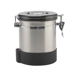 กระป๋องกาแฟพร้อมช้อนและฐานซิลิโคน กระป๋องเก็บกาแฟแบบสุญญากาศสำหรับเอสเพรสโซ - Product Image 1