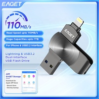 Eagle Stik USB kustom 3.2 Pen Drive 64/128/256GB untuk iPad Laptop ponsel Dual-interface Pendrive Al mayoria Memoria USB Flash Drive