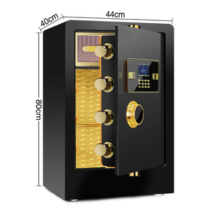 Coffre-fort en métal Big Secret avec serrure à clé et code numérique pour la maison, l'hôtel, le bureau, coffre-fort électronique intelligent pour espèces, coffre-fort numérique à poser au sol PST - Product Image 3