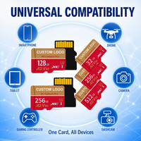 Carte Mini SD Originale Plus 128 Go, Vitesse A1, Compatible avec les Grandes Cartes de Mémoire SD pour Appareil Photo et Téléphone