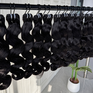 ผมมนุษย์แบบเวฟธรรมชาติ  ดูเป็นธรรมชาติ นุ่มฟู มีเท็กซ์เจอร์  แบบ Double Weft จัดส่งโดยตรง - Product Image 4