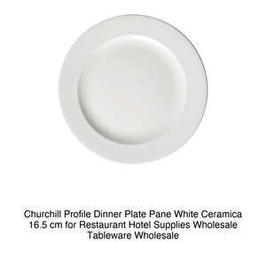 Plato de Cena Churchill Profile, Blanco, Cerámica, 16.5 cm, para Restaurante, Hotel, Vajilla al por Mayor - Product Image 2