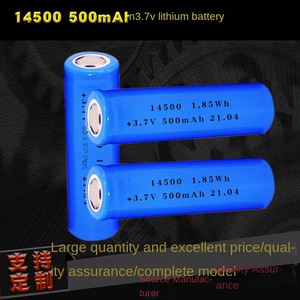 Hot Promotion 14500 Solid State <b>Battery</b> 3.7V 400mAh LiCoO2 Cathode 500-Cycle Flashlight Solar <b>Light</b> Electronic Toy Power Bank - Product Image 2