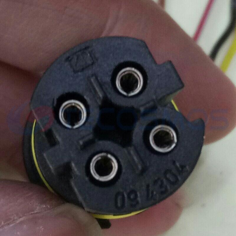 Copper Car Connector for Oxygen Sensor Plug with 4 Pins IP66 Rated Nylon ABS Housing Adapter Type CT4-0061M-1