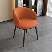Chaise de bureau moderne et simple de luxe avec pieds en métal tabouret de maquillage pour ordinateur créatif et célèbre sur Internet dossier pour bureau à domicile adulte
