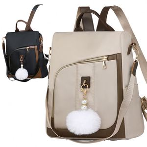 Mochila de lona para aventuras, ecológica, multifuncional, impermeable, con capacidad de 35 litros y cierre tipo roll-top. - Product Image 4