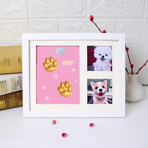 Cornice Fotografica in Legno Quadrata con Impronte di Zampe di Animali Domestici, Decorazione per la Casa alla Moda, Marca AZY - Product Image 5