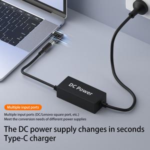 Nuovo Adattatore di Alimentazione DC a USB-C PD 5.5X2.5/7.4X5.0/4.5X3.0mm per Laptop e Telefoni Cellulari / 65W - Product Image 4