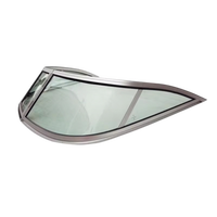 Pare-brise sur mesure en alliage d'aluminium de haute qualité pour bateaux