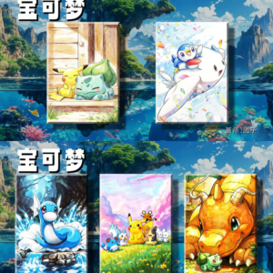 Carta da Collezione DM con Illustrazioni Pokémon Disegnate a Mano, Fan Art TCG, Illustrazione Rara Anime, Stampa a Colori, Confezione Regalo - Product Image 5