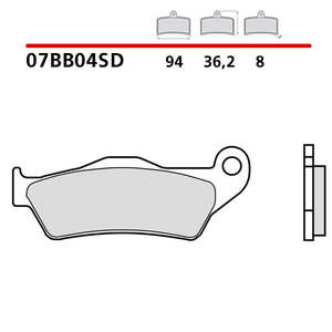 Pastillas Delanteras Brembo Standard Ktm SX 300 23-25 - Product Image 1