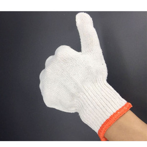 ถุงมือเซฟตี้ 500 กรัม ผ้าฝ้ายเส้นละเอียด 10 เข็ม สำหรับงานเชื่อม งานอุตสาหกรรม โรงงาน ถุงมือป้องกันสำหรับทำงาน - Product Image 1