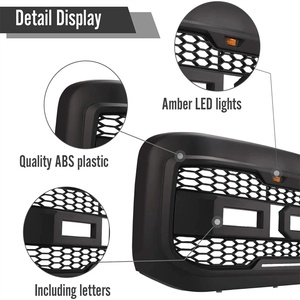 กระจังหน้าสีดำสำหรับ F250 ปี 1999-2004 พร้อมไฟ - Product Image 5