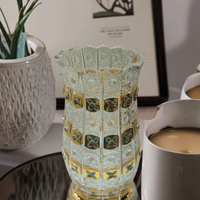Vases en cristal luxueux sculptés à la main pour les mariages et les restaurants Cadeaux en verre et en cristal