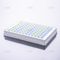 Le haut blanc bon lient le plat d'ELISA sans couvercle, Microplate stérile jetable