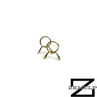 Collier de serrage à ressort simple jaune zingué OEM résistant à haute pression, tension constante, pour radiateur automobile et carburant