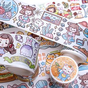 Cinta Adhesiva Decorativa Kawaii de Alta Calidad Personalizada para Scrapbooking, Fabricante de Cinta Washi - Product Image 1