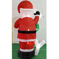 Père Noël gonflable de 2,1 m de haut, nouveau design personnalisé, décoration de Noël et de fêtes, Père Noël gonflable pour le plaisir des fêtes