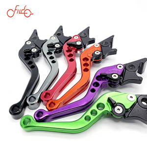 하이 퀄리티 150cc 오토바이 CNC 브레이크 레버 내구성 더블 디스크 클러치 조정 가능한 전기 자동차 경적 브레이크 핸들 - Product Image 2