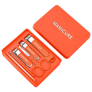 Anti Splash <b>Nail</b> Clipper <b>Set</b> 4Pcs Manicure Kit With ABS Case Portable For Home Use Men Women - Product Image 5