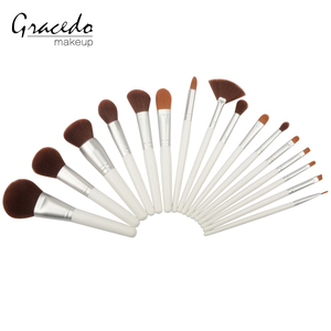 Vente chaude 16 pièces <span class=keywords><strong>sigma</strong></span> pinceaux <span class=keywords><strong>de</strong></span> maquillage ombre à paupières collection laine maquillage naturel avec Ventilateur en fo - Product Image 1
