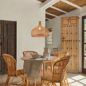 Hongshan מפעל חם מכירת במבוק תליית מנורה בעבודת יד במבוק תליון אורות לחדר האוכל מסעדה נברשת - Product Image 2