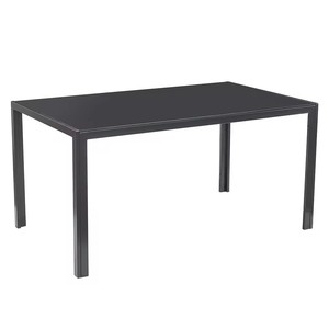 Mobilier <span class=keywords><strong>de</strong></span> salle à manger italien moderne pour maison Ensemble table à manger noire <span class=keywords><strong>6</strong></span> places avec dessus <span class=keywords><strong>en</strong></span> verre et <span class=keywords><strong>chaises</strong></span> <span class=keywords><strong>de</strong></span> salle à manger - Product Image 4