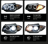 Ensemble de phares à LED pour BMW Série 1 E87 2004-2011, mise à niveau AFS, clignotants DRL, feux de signalisation automatiques, accessoires de voiture modifiés
