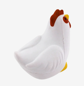 <span class=keywords><strong>Jouet</strong></span> anti-stress promotionnel <span class=keywords><strong>en</strong></span> mousse compressible <span class=keywords><strong>en</strong></span> forme de poulet, personnalisable avec logo, idéal pour événements agricoles, Pâques ou souvenirs publicitaires - Product Image 4