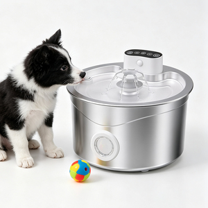 Food Grade Stainless Steel Pet Water Fountain Ultra Quiet Recirculating <b>Cat</b> Dog Water Dispenser - Product Image 1