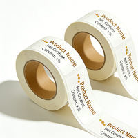 Etiquetas Adhesivas Permanentes de Alta Calidad, Resistentes al Agua, Personalizadas, Impresas con Láser en Dorado, de Vinilo PVC en Rollo para Botellas Pequeñas