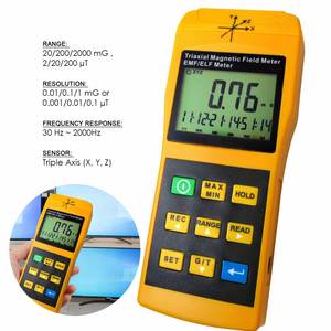 Medidor Digital de EMF y ELF, Detector de Radiación de Campo Electromagnético, Gauss de 3 Ejes 20/200/2000 mG y UT para Microondas y Líneas de Computadora - Product Image 3