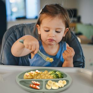 Juego de Utensilios de Alimentación para Bebés, Primera Etapa, Libres de BPA, con Cucharas de Silicona de Punta Suave para el Aprendizaje - Product Image 4