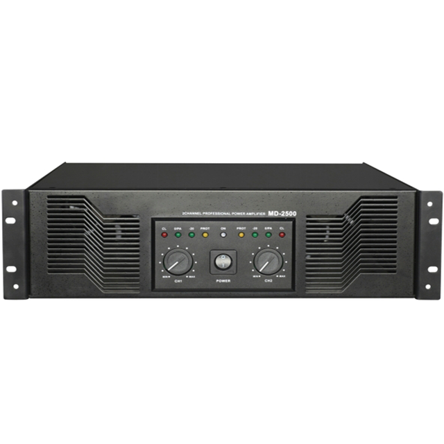 Professional Amplifier MD Series 3U Dual Channel Stage Performance Amplifier Conference KTV Wedding Amplifier