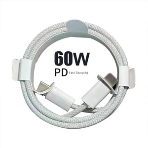 Cavo di Ricarica Rapida Intrecciato da 60W, 1M, USB-<span class=keywords><strong>C</strong></span> a USB-<span class=keywords><strong>C</strong></span>, per iPhone 15, 15 Pro, 16, 16 Pro Max, 17 Pro Max - Product Image 2