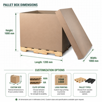 Caisse en carton robuste et écologique pour palettes, haute capacité de charge, pour expédition en vrac et stockage