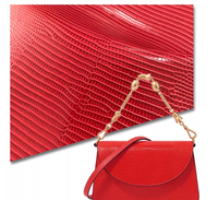 Sac en cuir PU bicolore en peau de lézard, faux réxine végétalien, feuille de cuir, sacs SMS, chaussures, sac de carte