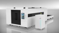 Mesin Pemotong Laser Fiber CNC 6KW 3015, Desain Meja Tukar, Sistem Penghilang Debu Zona Pemuatan Kontainer yang Mudah